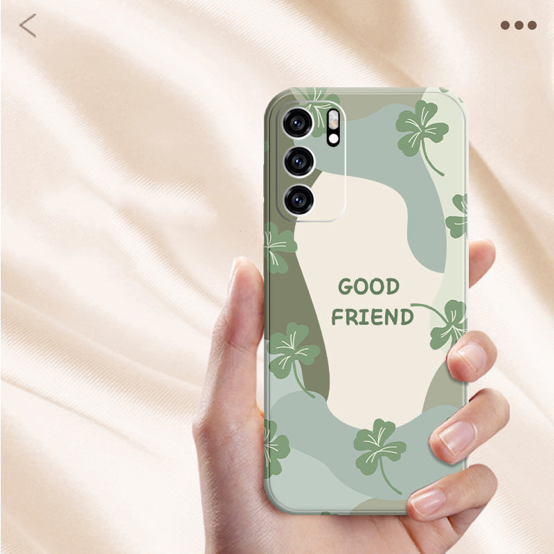 Cartoon Flower SIlicone Case For Samsung