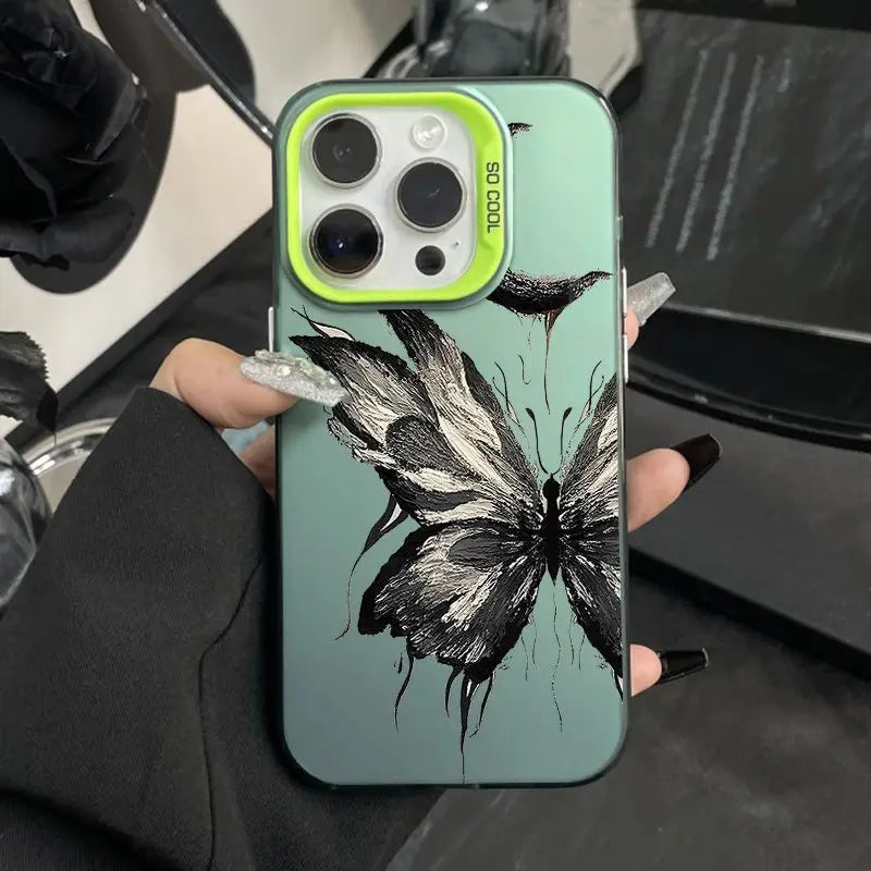 Dark Butterfly Anti-drop Case for iPhone