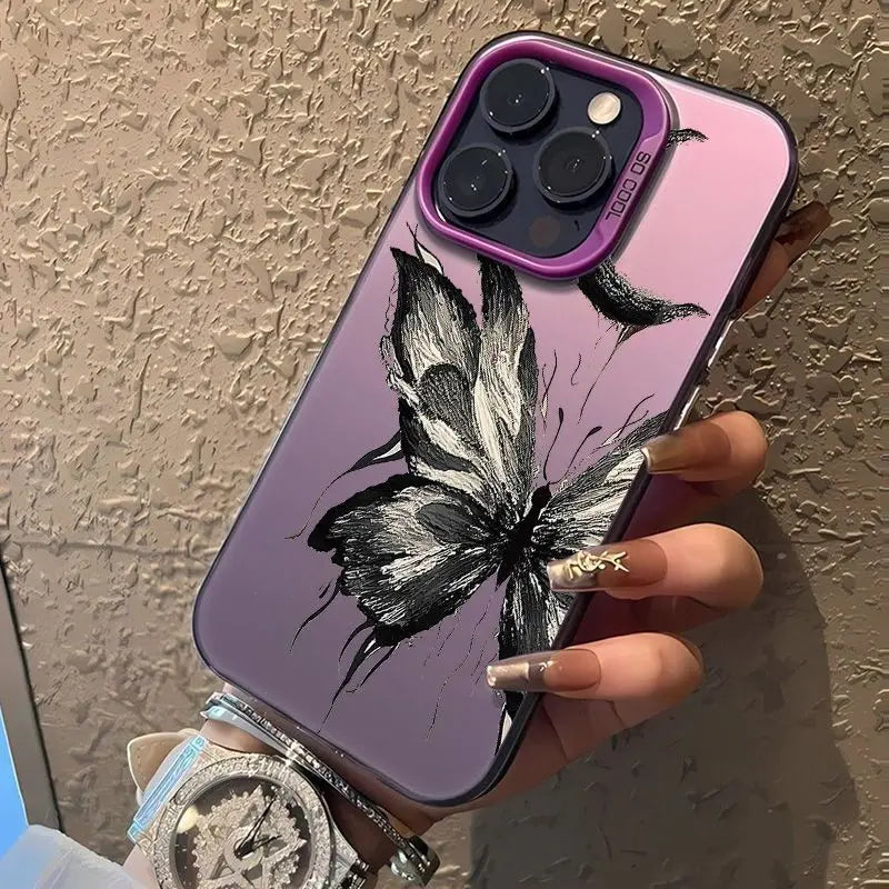 Dark Butterfly Anti-drop Case for iPhone