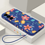 Colorful Flower Soft Silicone Case For Samsung