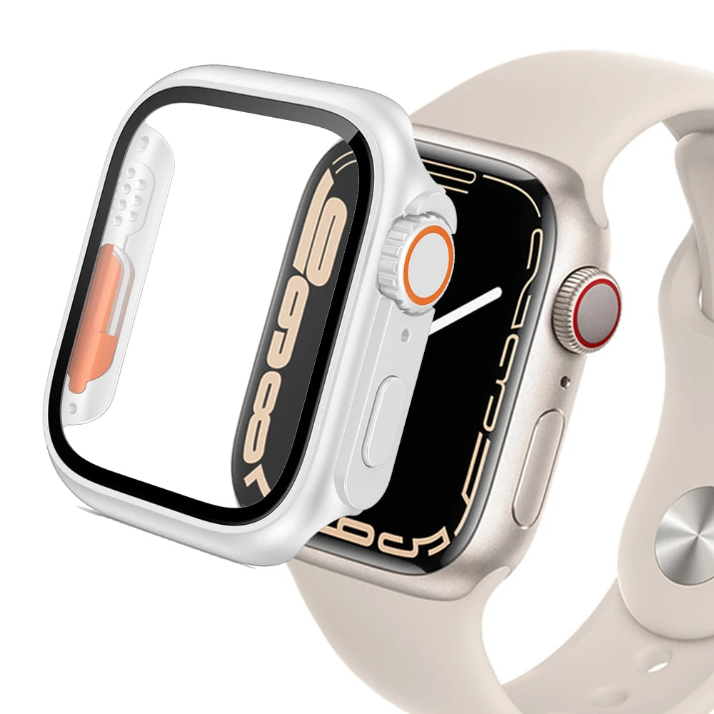 Tempered Glass Frame Case For Apple Watch