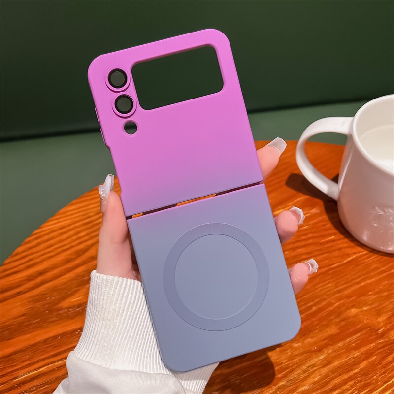 Fashion Gradient Magnetic Case For Samsung Z Filp