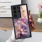 Flower Marble Soft Silicone Case for Samsung