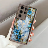 Flower Marble Soft Silicone Case for Samsung