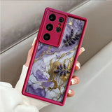 Flower Marble Soft Silicone Case for Samsung