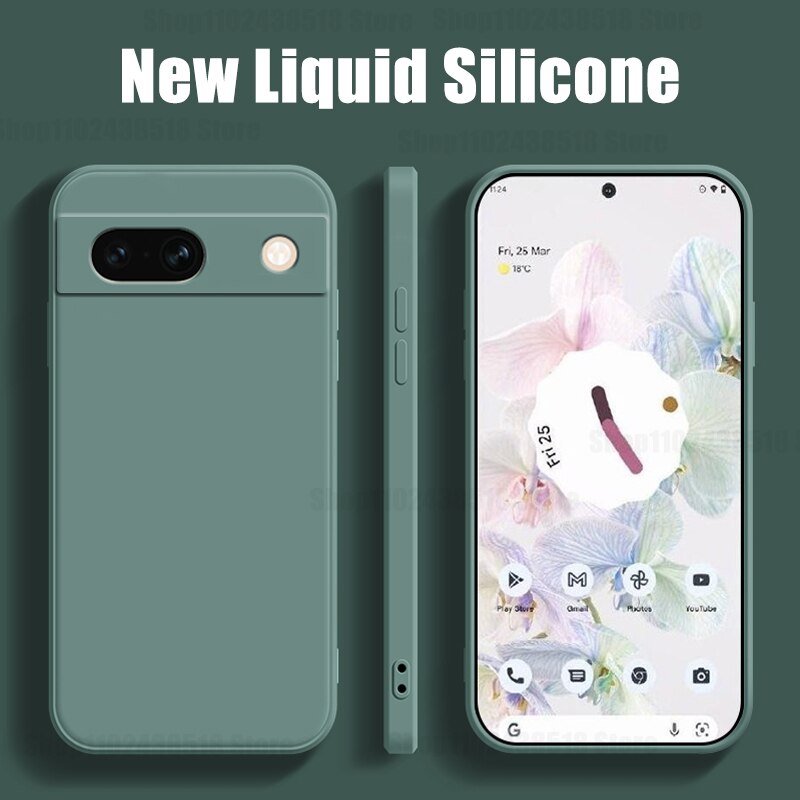 Soft Original Liquid Silicone Case For Google
