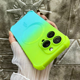 Gradient Color Soft Silicone Case For iPhone