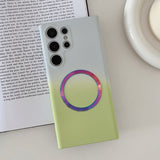 Magnetic Matte Silicone Case For Samsung