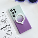 Gradient Soft Silicone Stand Case For Samsung