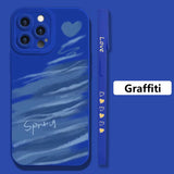 Graffiti Love Heart Shockproof Case For iPhone