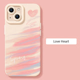 Graffiti Love Heart Shockproof Case For iPhone