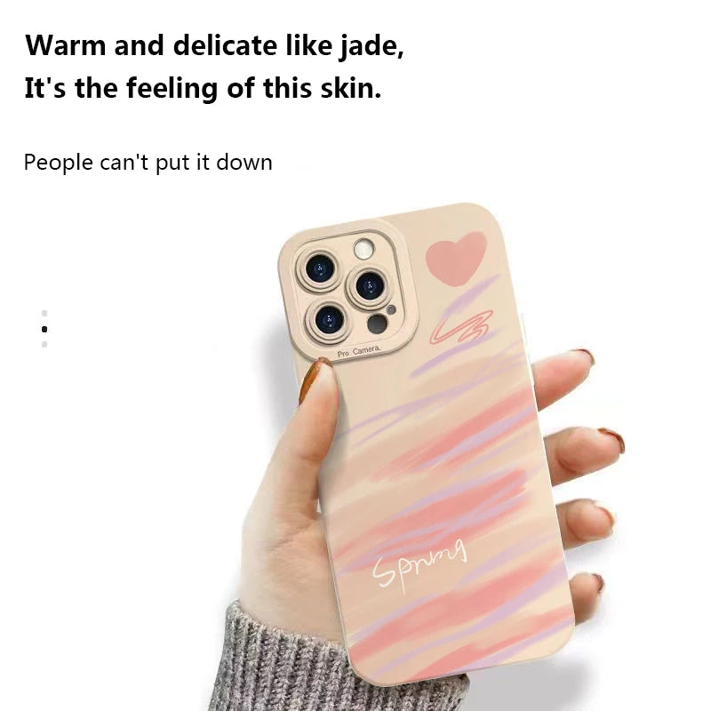 Graffiti Love Heart Shockproof Case For iPhone