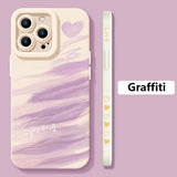 Graffiti Love Heart Shockproof Case For iPhone