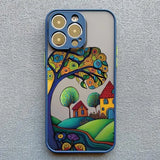 Hand Painted Forest Shockproof Case For iPhone