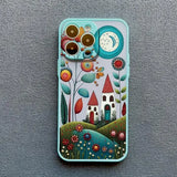 Hand Painted Forest Shockproof Case For iPhone