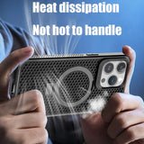 Dissipation Cooling Magnetic Stand Case For iPhone