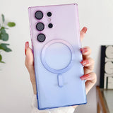 Colorful Magnetic Clear Case For Samsung