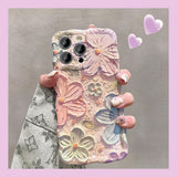Vintage Oil Painting Flower Case for iPhone