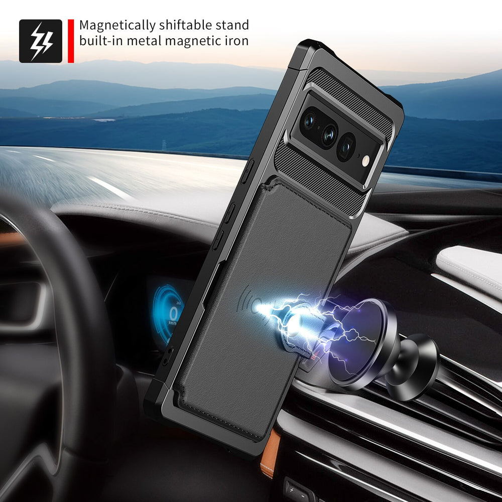 Wallet Cards Solt Magnetic Case for Google Pixel