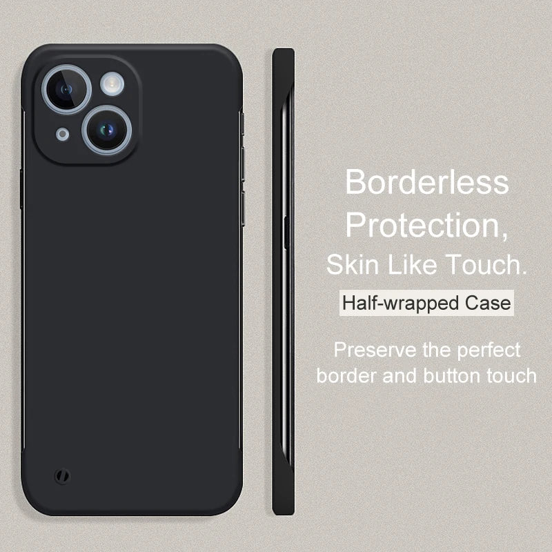 Luxury Borderless Candy Color Hard PC Case For iPhone