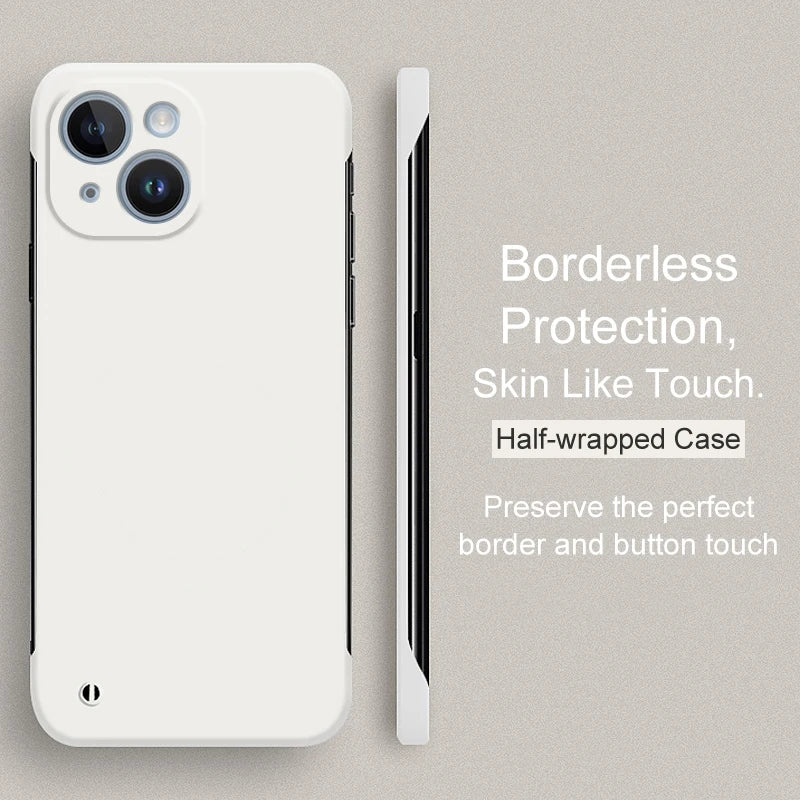 Luxury Borderless Candy Color Hard PC Case For iPhone