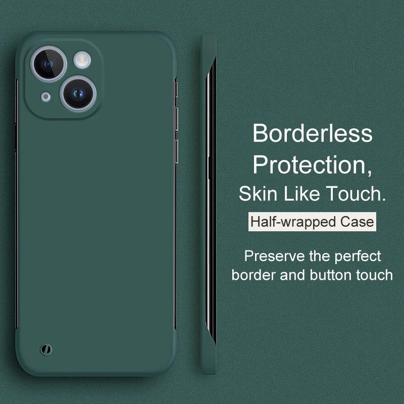 Luxury Borderless Candy Color Hard PC Case For iPhone