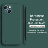 Luxury Borderless Candy Color Hard PC Case For iPhone