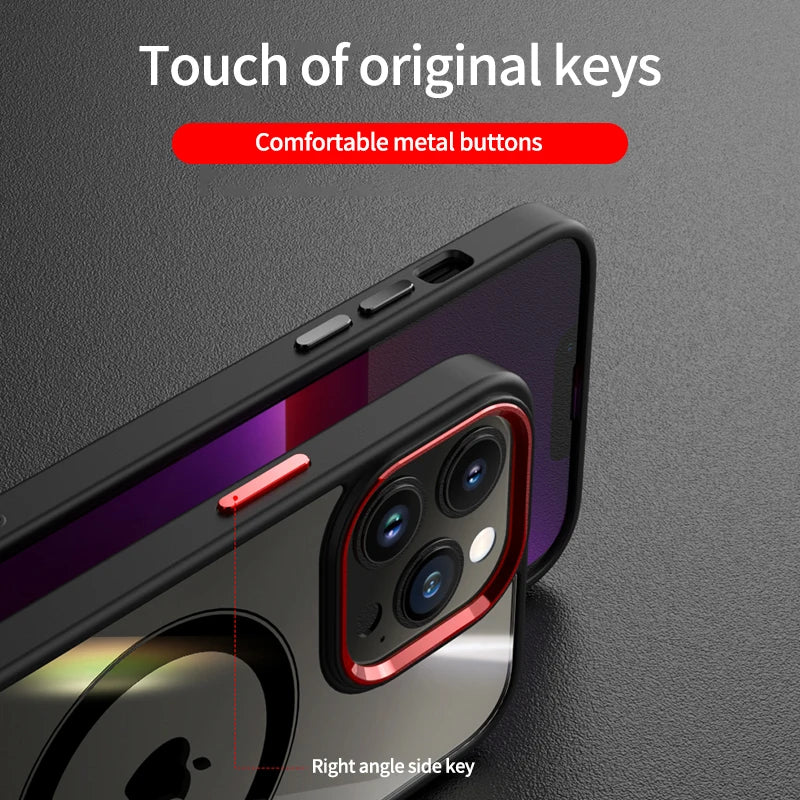 Luxury Clear HD Magnetic Case For iPhone