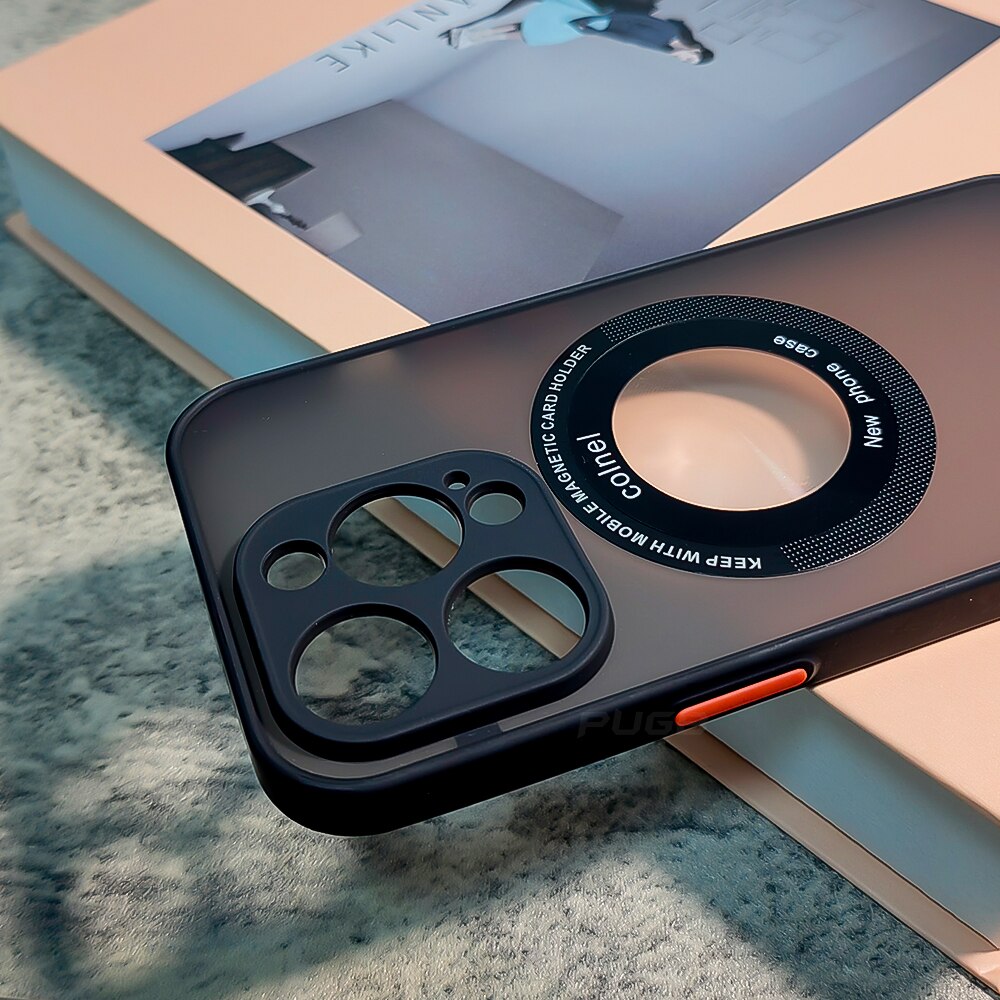 Magnetic Clear Matte Silicone Case For iPhone