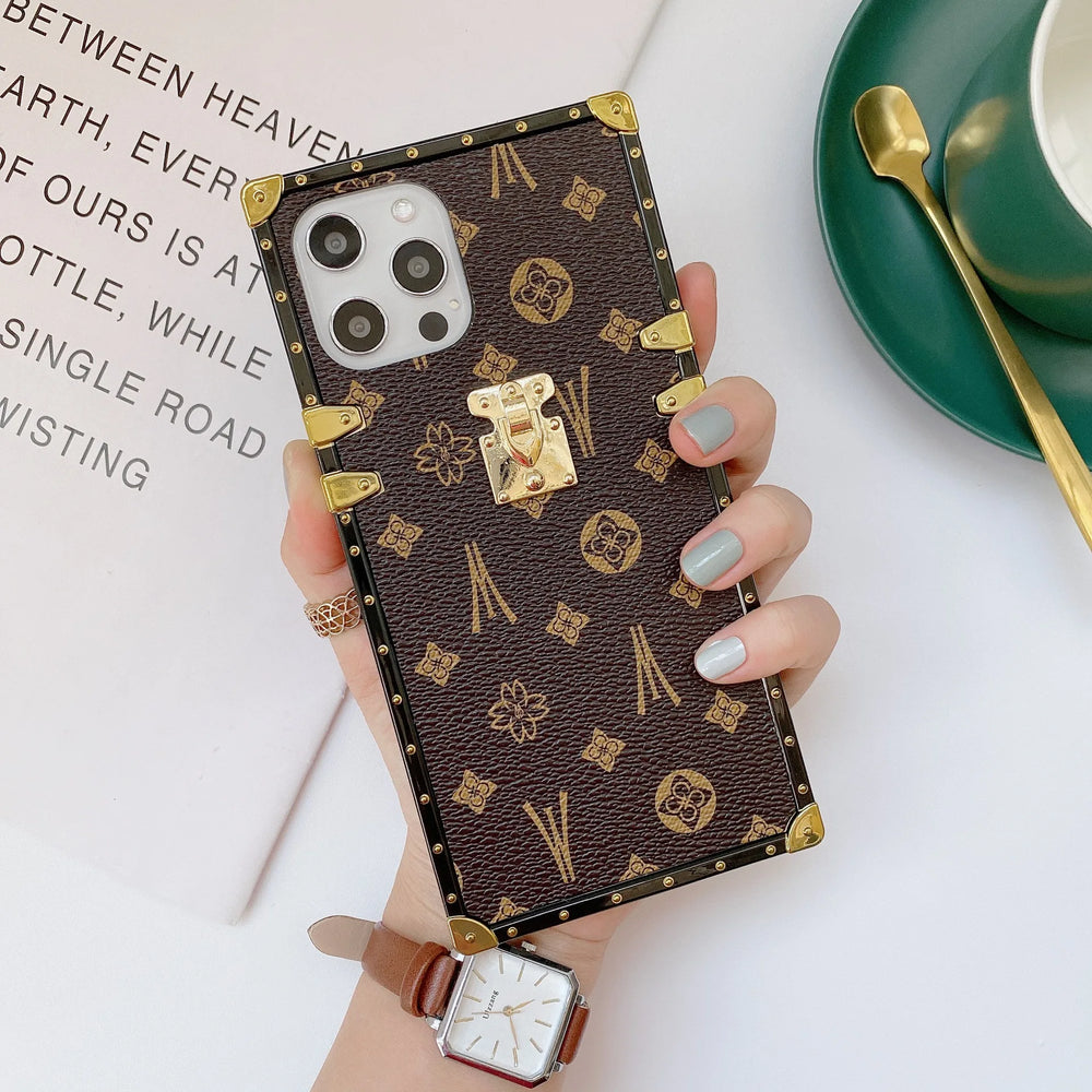 Luxury Fashion Retro Leather Case For iPhone