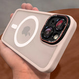 Magnetic Froster Matte Shockproof Case for iPhone