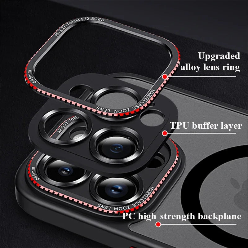 Magnetic Froster Matte Shockproof Case for iPhone