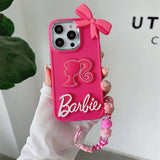 Luxury Girls Hot Pink Soft Case For iPhone