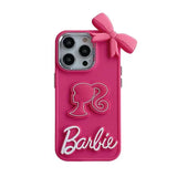 Luxury Girls Hot Pink Soft Case For iPhone