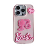 Luxury Girls Hot Pink Soft Case For iPhone