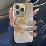 Glitter Butterfly Metal Lens Soft Case For iPhone