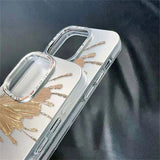 Glitter Butterfly Metal Lens Soft Case For iPhone