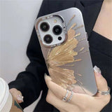 Glitter Butterfly Metal Lens Soft Case For iPhone