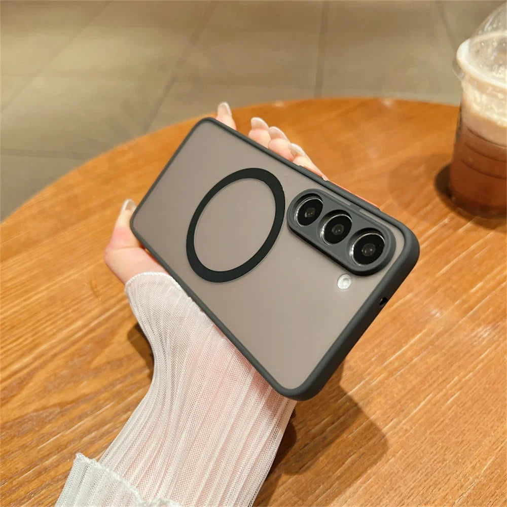 Soft Magnetic Bumper Shockproof Case For Samsung