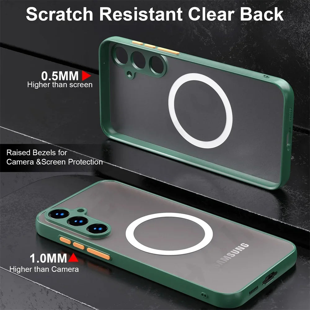 Soft Magnetic Bumper Shockproof Case For Samsung