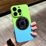 Magnetic Gradient Color Matte Case For iPhone