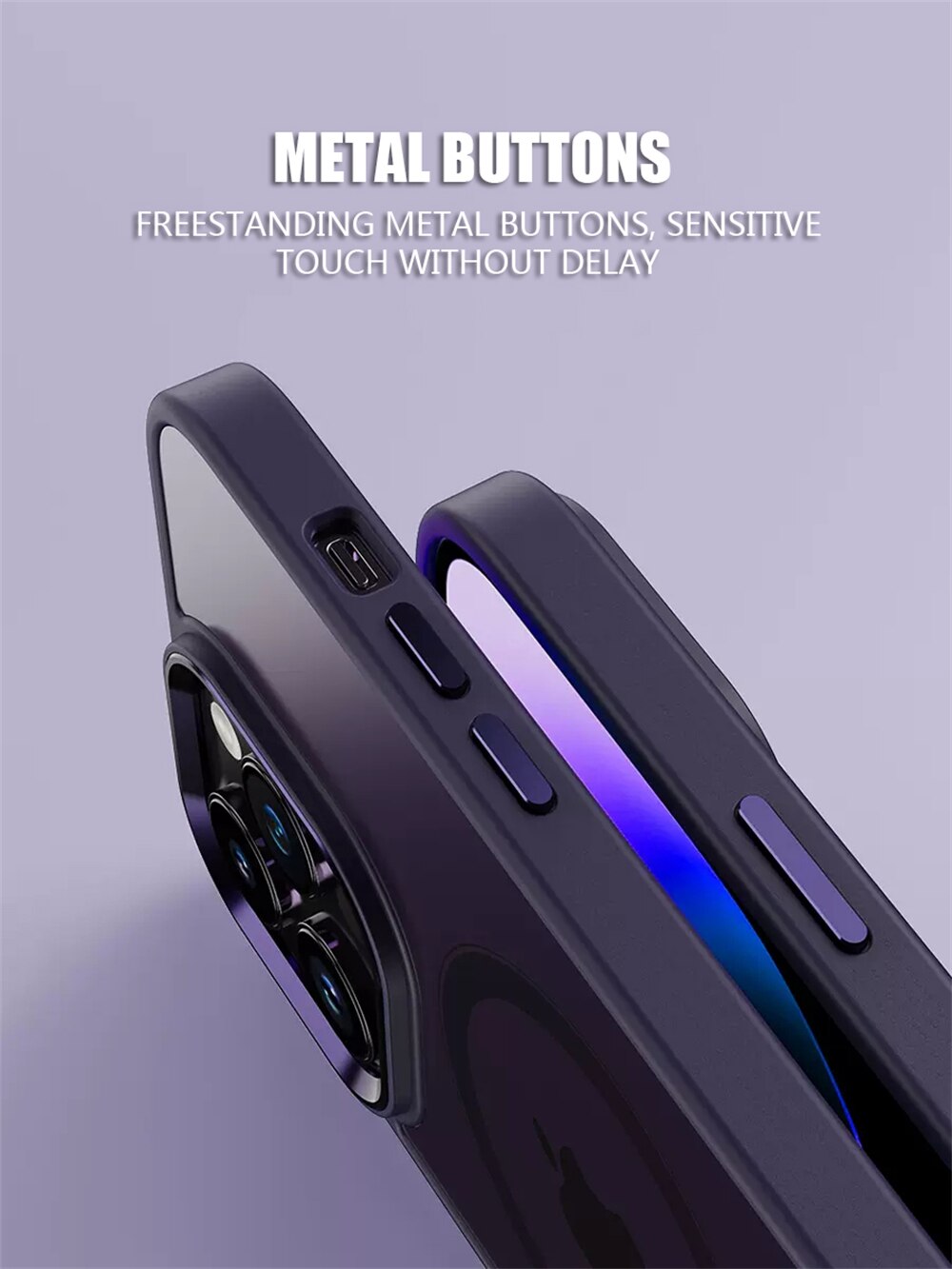 Metal Camera Lens Magnetic Case For iPhone