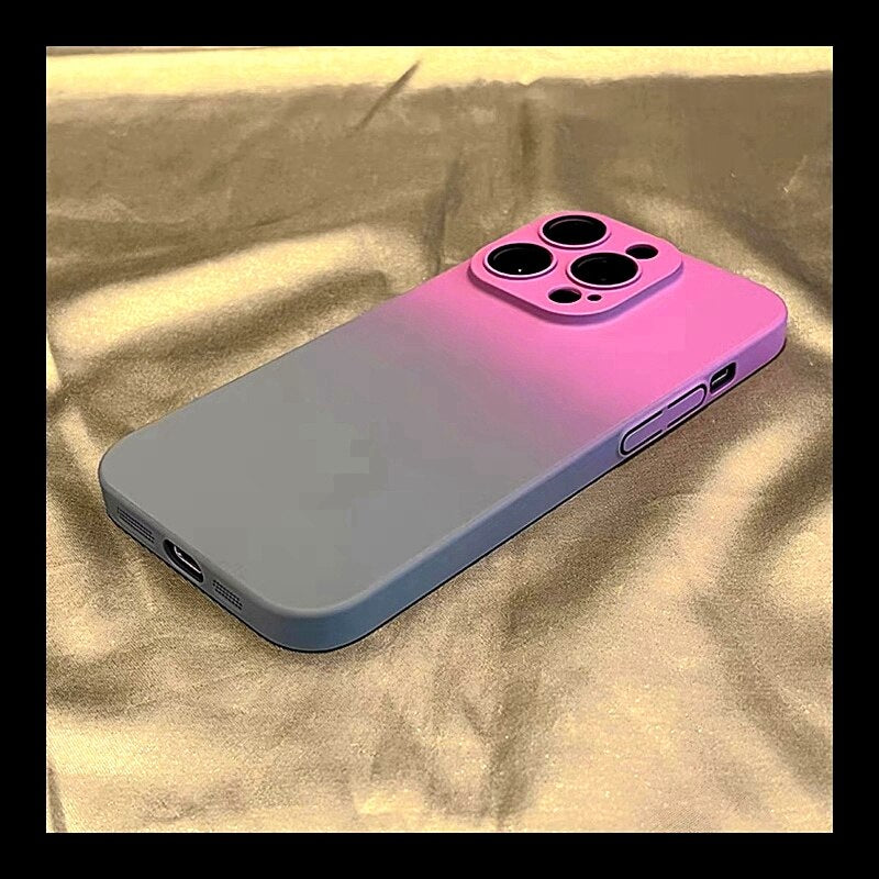 Bicolor Lens Protection Case For iPhone