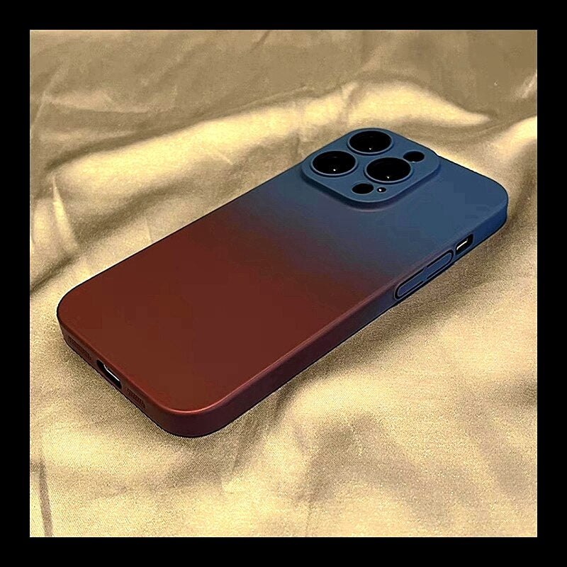 Bicolor Lens Protection Case For iPhone