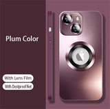 Temper Matte Glass Magnetic Case for iPhone
