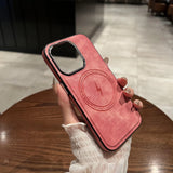 Luxury Magnetic PU Leather Case For iPhone