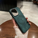 Luxury Magnetic PU Leather Case For iPhone