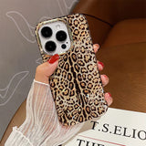 Luxury Leopard Print Glitter Case for iPhone