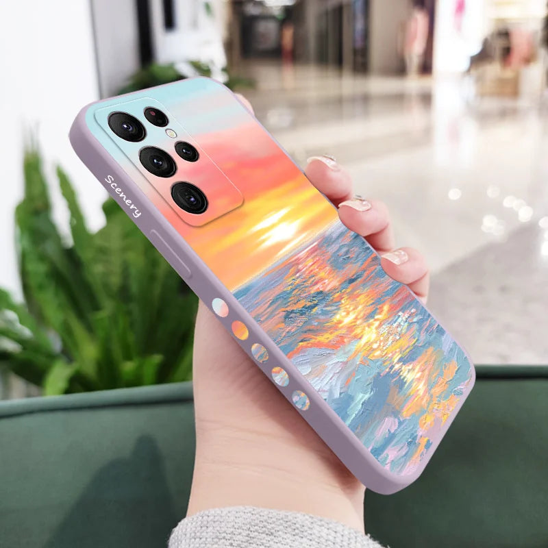 Painted Colorful Silicone Case for Samsung