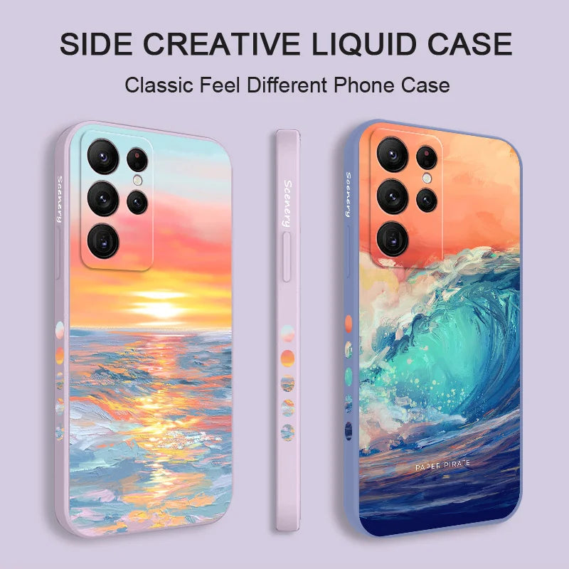 Painted Colorful Silicone Case for Samsung